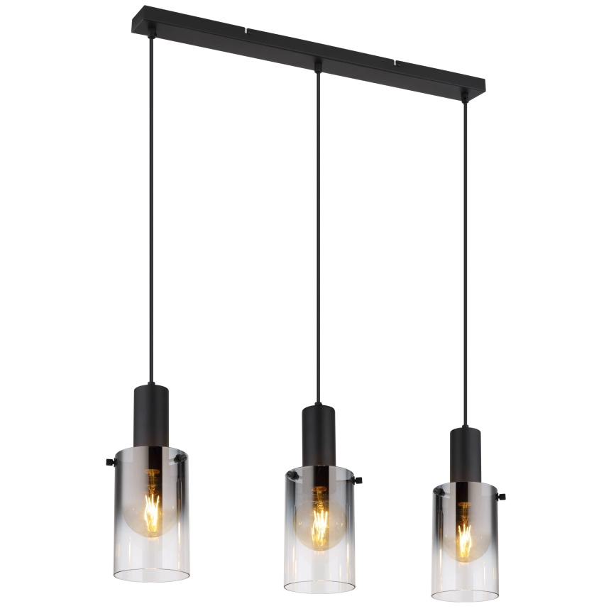 Globo - Lustra ar auklu 3xE27/40W/230V melna