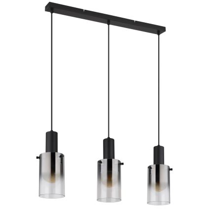Globo - Lustra ar auklu 3xE27/40W/230V melna