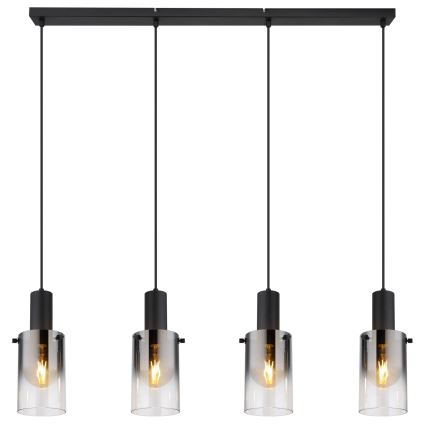 Globo - Lustra ar auklu 4xE27/40W/230V melna