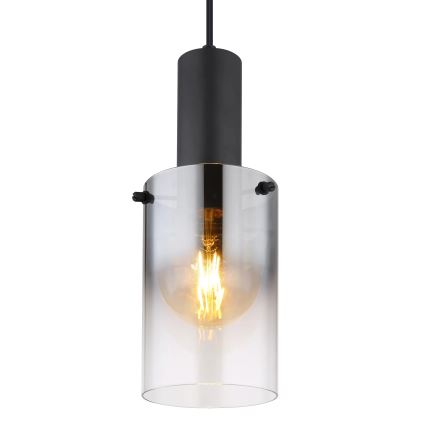 Globo - Lustra ar auklu 1xE27/40W/230V d. 12,5 cm melna