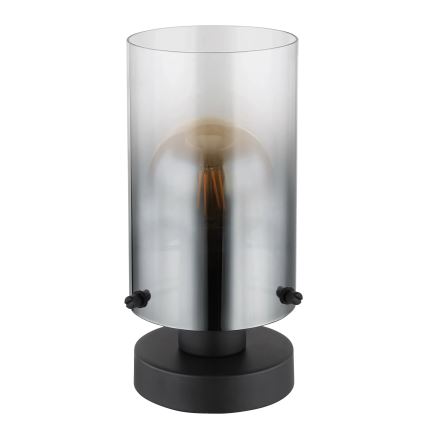 Globo - Galda lampa 1xE27/40W/230V d. 12,5 cm melna