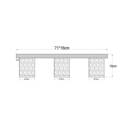 Globo - Griestu gaismeklis 3xE27/40W/230V