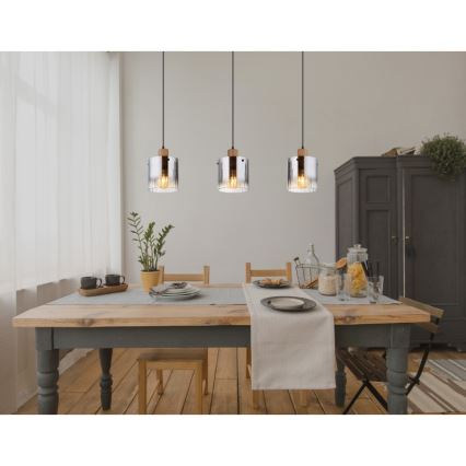 Globo - Lustra uz troses 3xE27/60W/230V