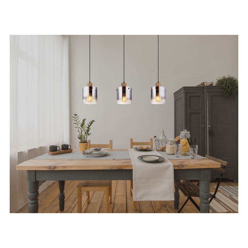Globo - Lustra uz troses 3xE27/60W/230V