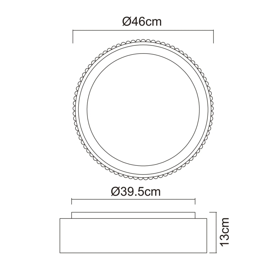 Globo - LED griestu lampa LED/45W/230V 2700/4000/6000K Ø 46 cm balta