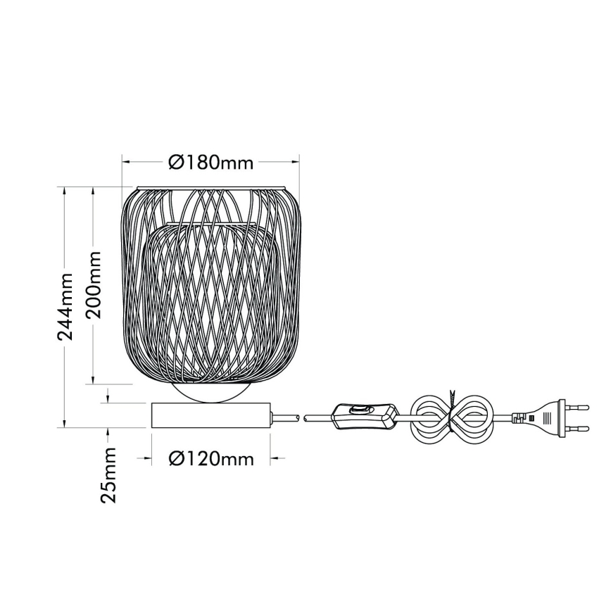 Globo - Galda lampa 1xE27/40W/230V