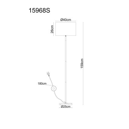 Globo - Stāvlampa 1xE27/60W/230V