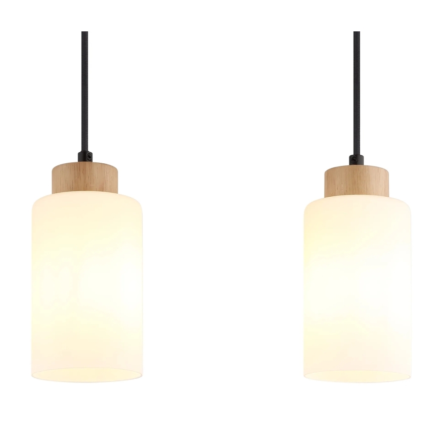Globo - Karājoša lustra uz troses 3xE27/60W/230V bēša/balta
