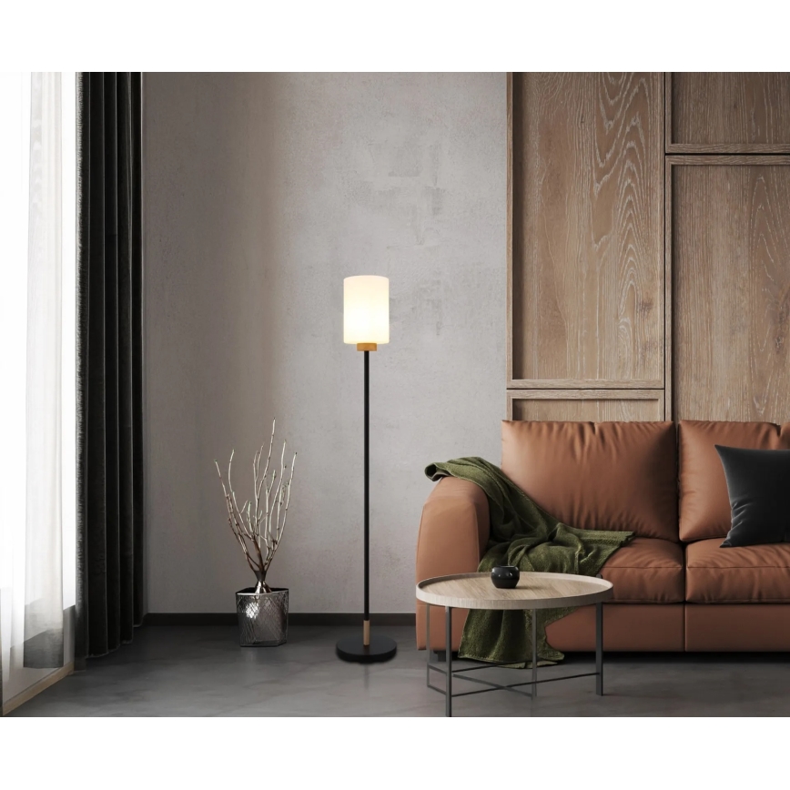 Globo - Stāvlampa 1xE27/60W/230V melna/balta
