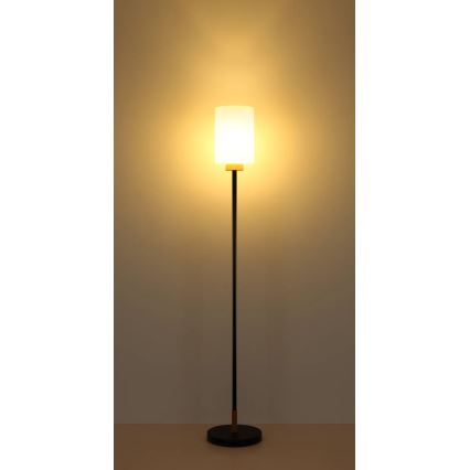 Globo - Stāvlampa 1xE27/60W/230V melna/balta