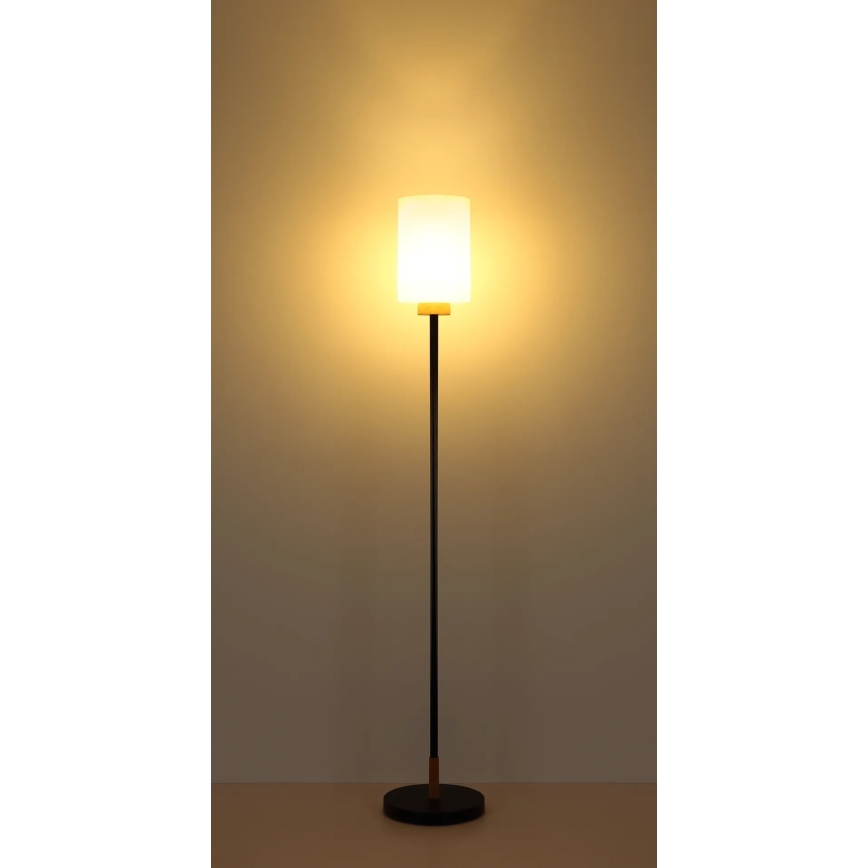 Globo - Stāvlampa 1xE27/60W/230V melna/balta