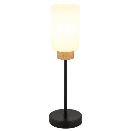Globo - Galda lampa 1xE27/60W/230V melna/balta