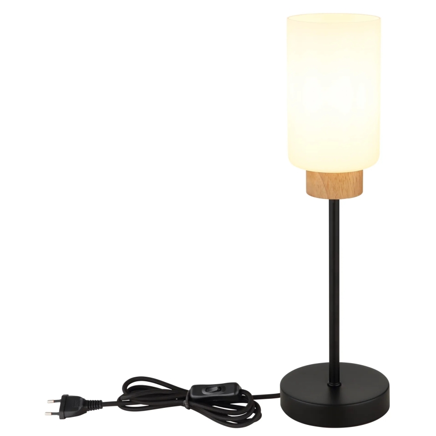 Globo - Galda lampa 1xE27/60W/230V melna/balta