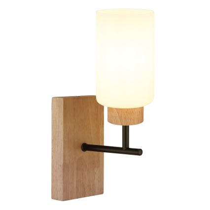 Globo - Sienas lampa 1xE27/60W/230V ozols/balta