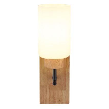 Globo - Sienas lampa 1xE27/60W/230V ozols/balta