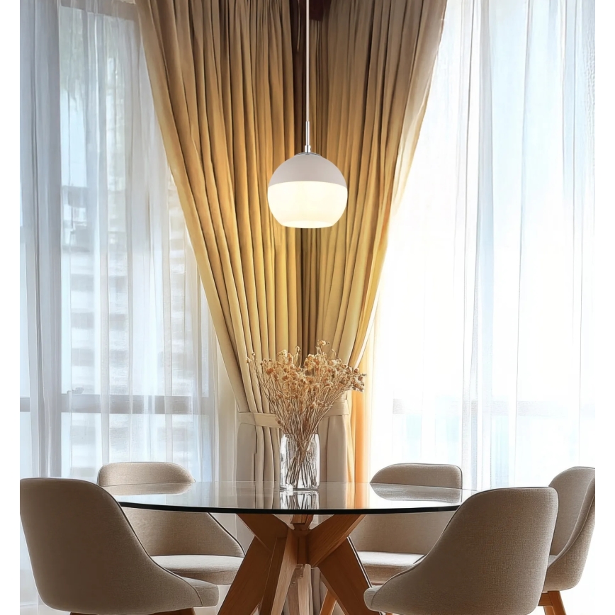 Globo - Pakarināmais gaismeklis uz troses 1xE27/60W/230V Ø 20 cm