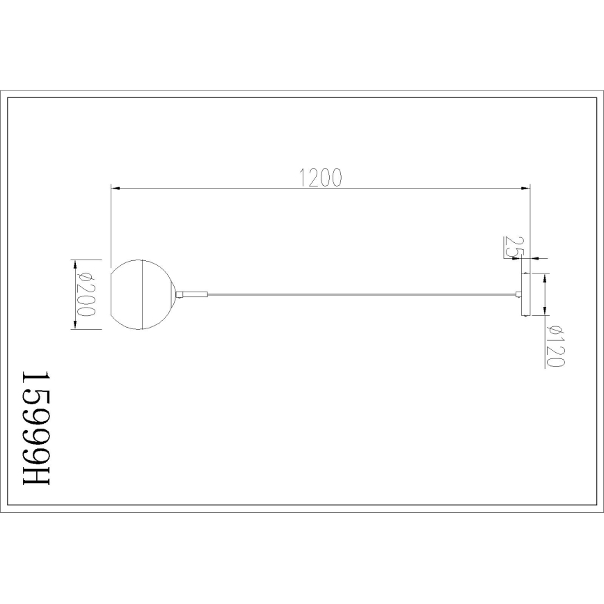 Globo - Pakarināmais gaismeklis uz troses 1xE27/60W/230V Ø 20 cm