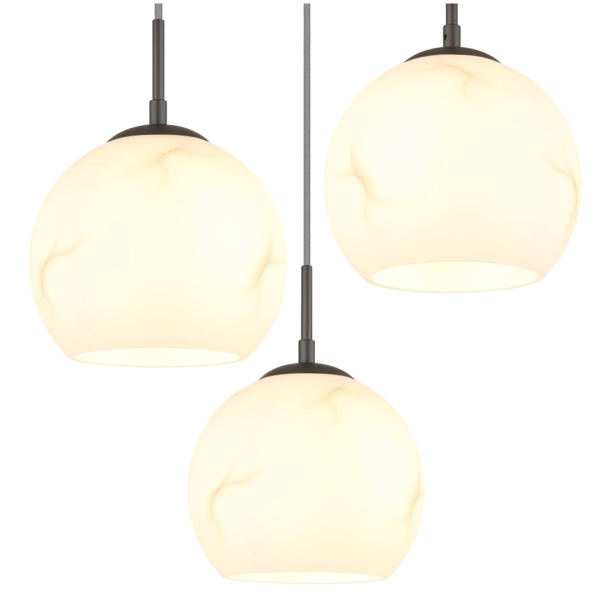 Globo - Pakaramā lustra uz kabeļa 3xE27/60W/230V Ø 42,5 cm