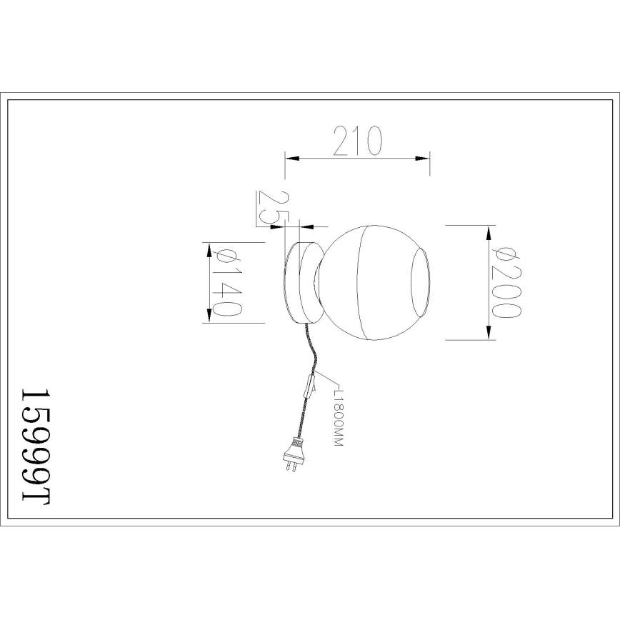Globo - Galda lampa 1xE27/60W/230V