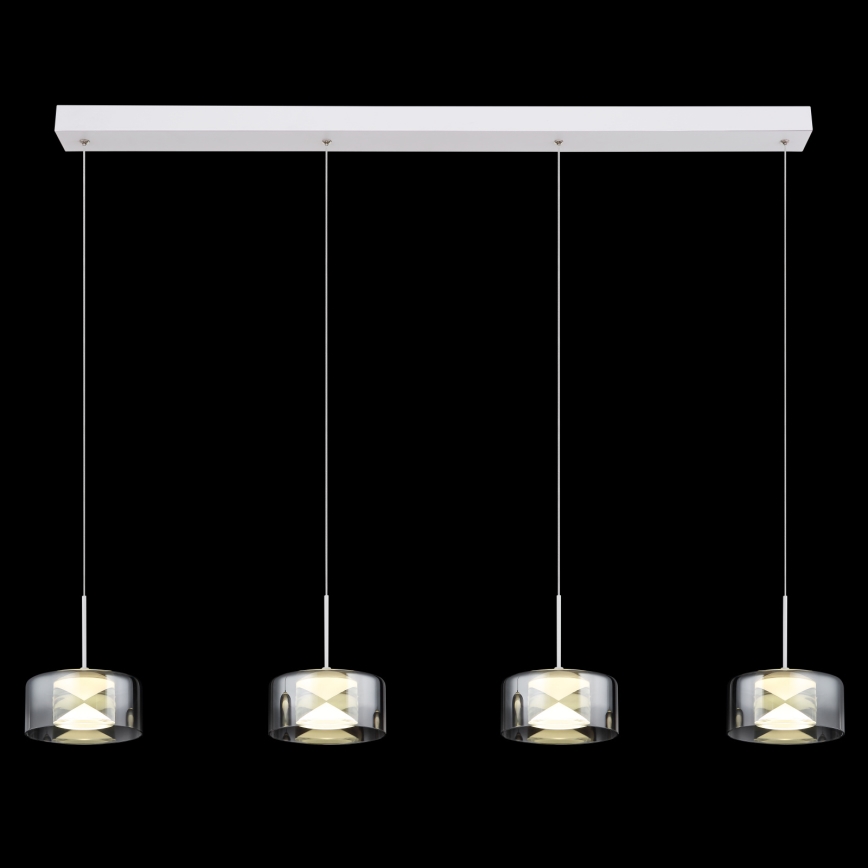 Globo - LED lustra uz troses LED/24W/230V balta/dūmaina