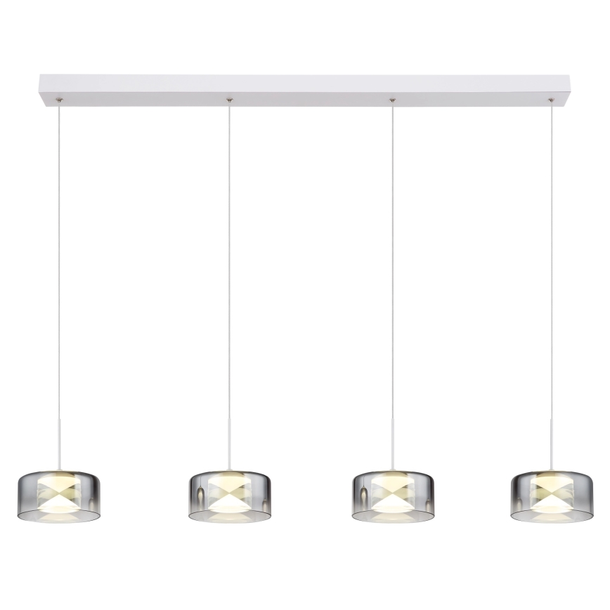 Globo - LED lustra uz troses LED/24W/230V balta/dūmaina