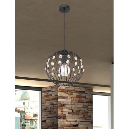 Globo - Pakaramais gaismeklis ar vadu 1xE27/60W/230V Ø 30 cm