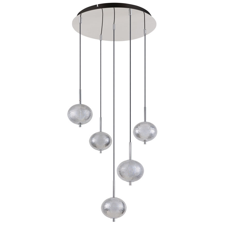 Globo - LED Lustra ar auklu 5xLED/6,6W/230V 3000/4500/6500K