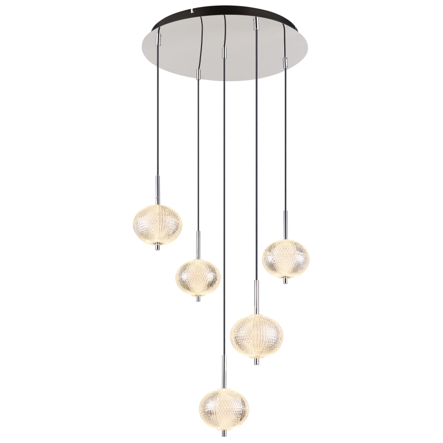 Globo - LED Lustra ar auklu 5xLED/6,6W/230V 3000/4500/6500K