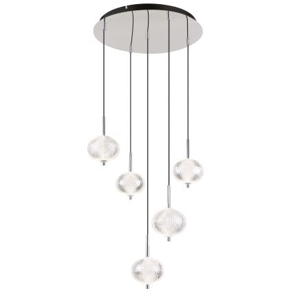 Globo - LED Lustra ar auklu 5xLED/6,6W/230V 3000/4500/6500K