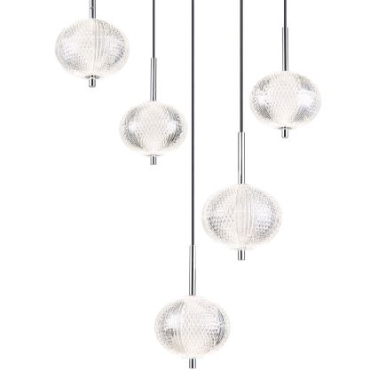 Globo - LED Lustra ar auklu 5xLED/6,6W/230V 3000/4500/6500K