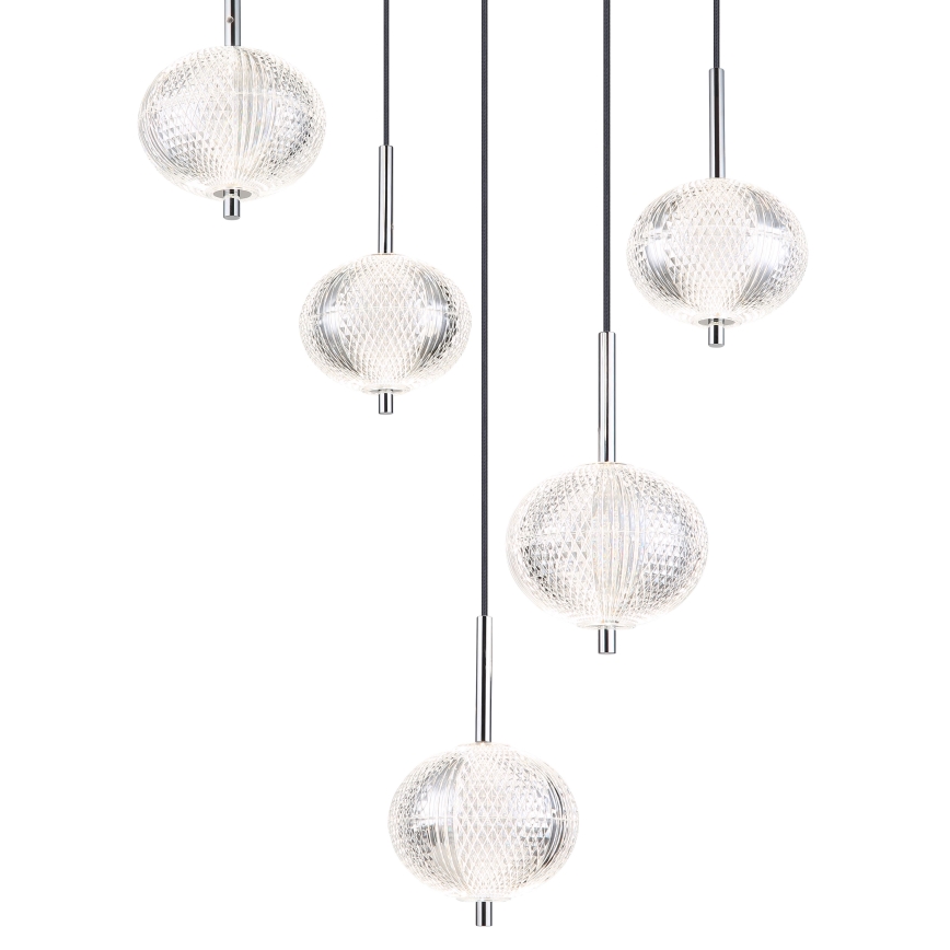 Globo - LED Lustra ar auklu 5xLED/6,6W/230V 3000/4500/6500K