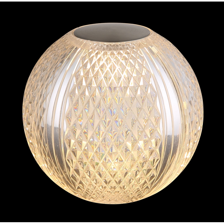 Globo - LED Aptumšojama skārienvadāma galda lampa LED/2W/5V 1200 mAh USB caurspīdīga