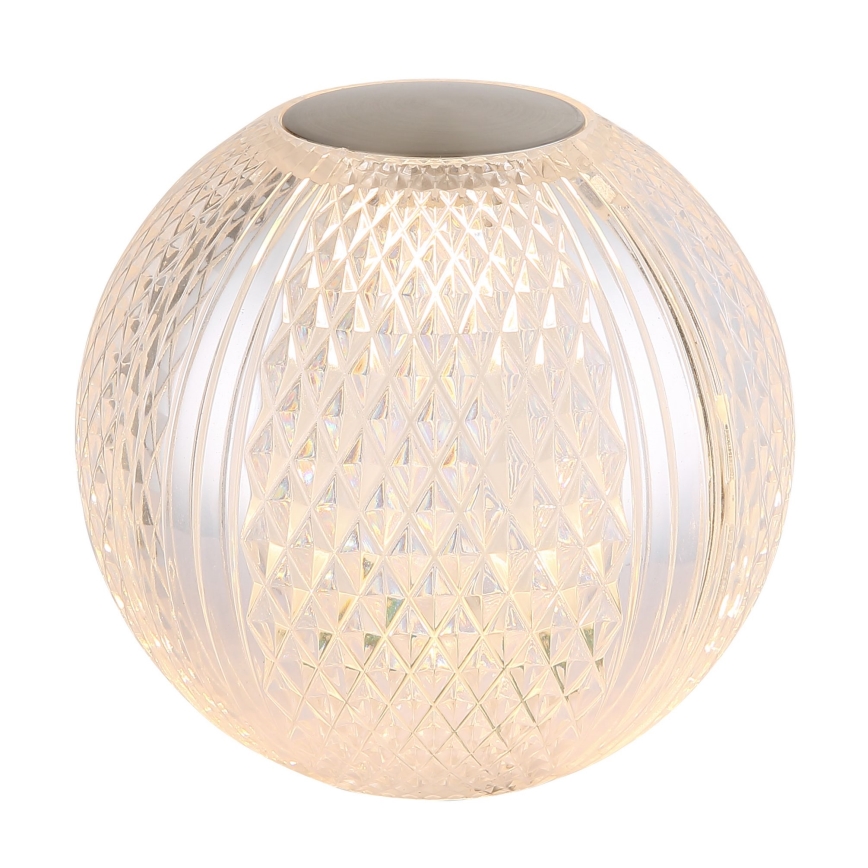 Globo - LED Aptumšojama skārienvadāma galda lampa LED/2W/5V 1200 mAh USB caurspīdīga