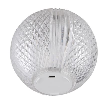 Globo - LED Aptumšojama skārienvadāma galda lampa LED/2W/5V 1200 mAh USB caurspīdīga