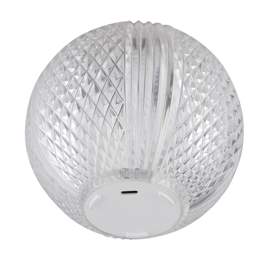 Globo - LED Aptumšojama skārienvadāma galda lampa LED/2W/5V 1200 mAh USB caurspīdīga
