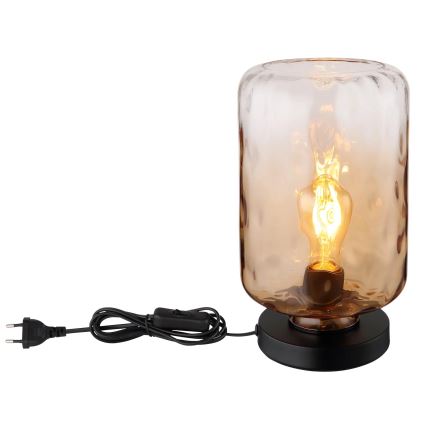 Globo - Galda lampa 1xE27/60W/230V brūna
