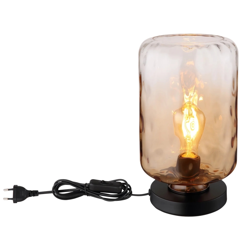 Globo - Galda lampa 1xE27/60W/230V brūna