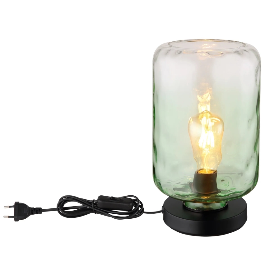 Globo - Galda lampa 1xE27/60W/230V zaļa