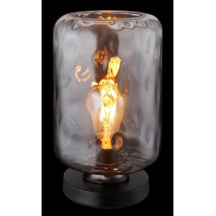 Globo - Galda lampa 1xE27/60W/230V pelēka