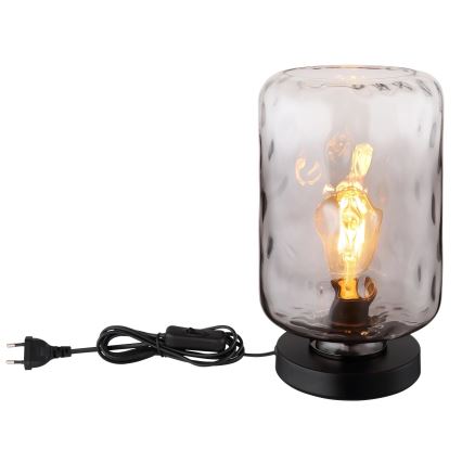 Globo - Galda lampa 1xE27/60W/230V pelēka