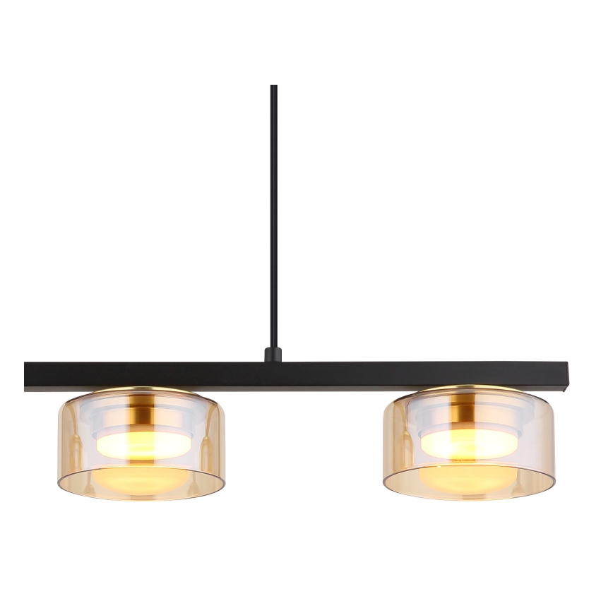 Globo - LED Lustra ar auklu 3xGX53/6W/230V dūmakains/brūna