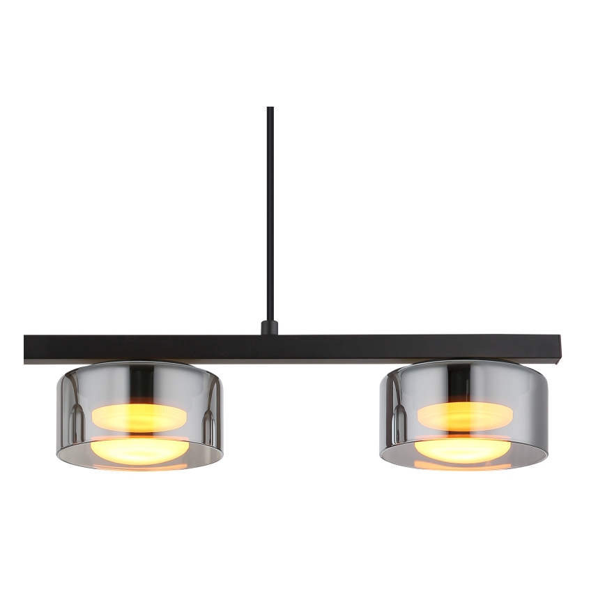 Globo - LED Lustra ar auklu 3xGX53/6W/230V dūmakains/melna