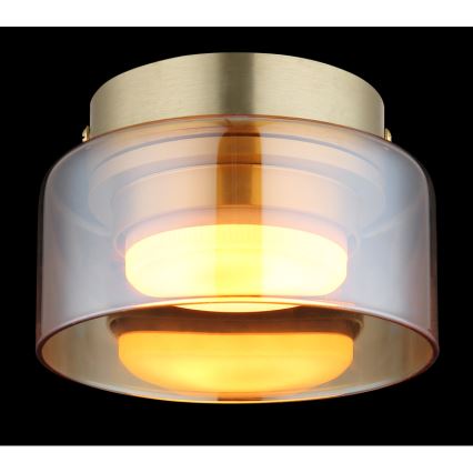 Globo - LED Griestu lampa 1xGX53/6W/230V d. 13 cm dūmakains/brūna