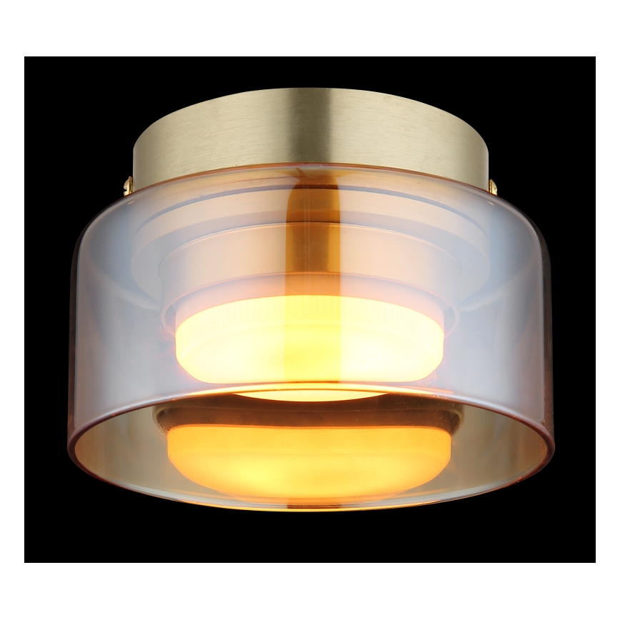 Globo - LED Griestu lampa 1xGX53/6W/230V d. 13 cm dūmakains/brūna