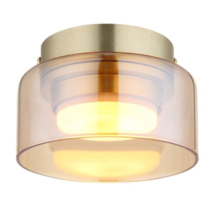 Globo - LED Griestu lampa 1xGX53/6W/230V d. 13 cm dūmakains/brūna