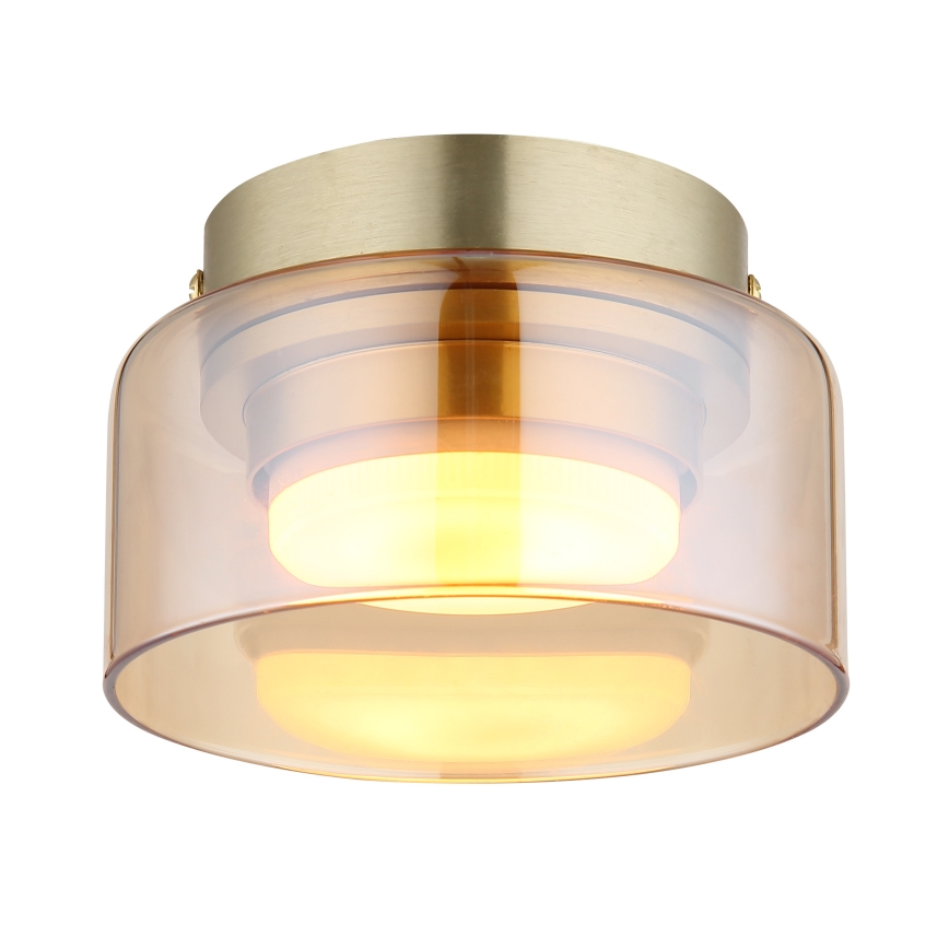 Globo - LED Griestu lampa 1xGX53/6W/230V d. 13 cm dūmakains/brūna