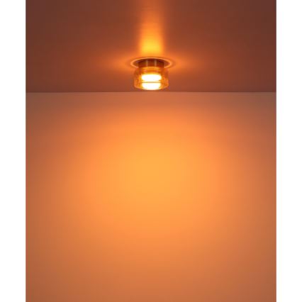 Globo - LED Griestu lampa 1xGX53/6W/230V d. 13 cm dūmakains/brūna