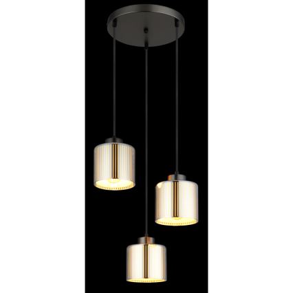 Globo - Lustra ar auklu 3xE27/60W/230V spīdīgi hromēts d. 33 cm