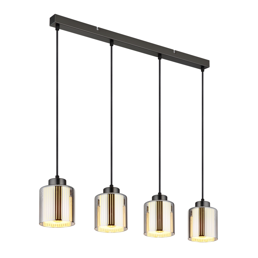 Globo - Lustra ar auklu 4xE27/60W/230V spīdīgi hromēts