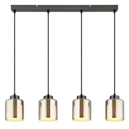Globo - Lustra ar auklu 4xE27/60W/230V spīdīgi hromēts